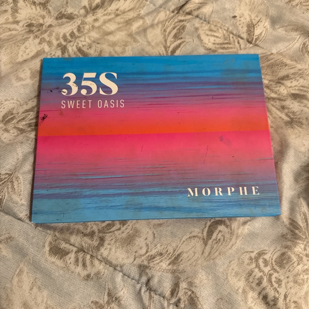 Morphe 35S Sweet Oasis Palette with Blue and Pink Hues